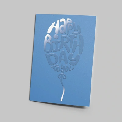  A5 Spot Uv Greetings Card